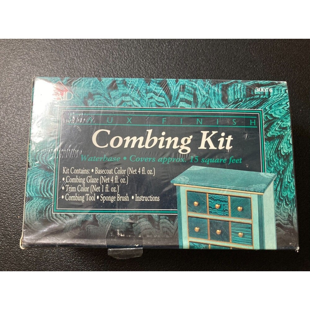 VINTAGE PLAID FAUX FINISH COMBING KIT WATERBASE 30076 NEW IN PACKAGE 1995
